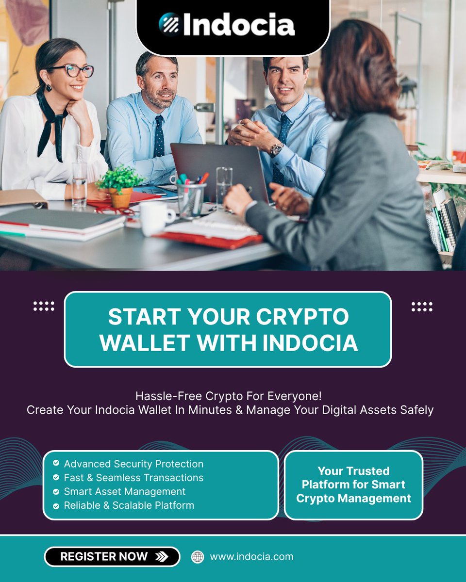 indocia_'s tweet photo. Manage your digital assets with confidence on a platform built for speed and security. 📈 Experience hassle-free crypto for everyone and register your Indocia wallet in minutes! 🔐

🌐 Start now: https://t.co/xZbcPqJEHK

#CryptoSimplified #FinTech #IndociaWallet #AssetManagement #CryptoSafety