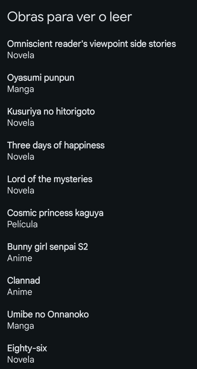 JustHoal's tweet photo. Hice una lista de cosas para ver o leer este año(con suerte). Cualquier recomendación es bienvenida(o no). https://t.co/qS16gIq7Vi