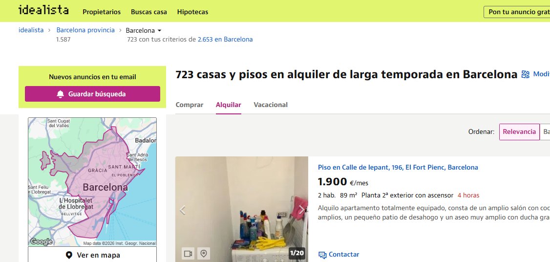 ShortMeCapital's tweet photo. Para ver lo que está pasando en Barcelona con el alquiler y los topes de precios es mejor comparar la oferta en los mercados.
- 12.174 viviendas a la venta.
- 1.979 viviendas de alquiler de temporada.
- 723 ofertas de alquiler.

Hilo comparando con otras capitales. https://t.co/WweBOqiNXc