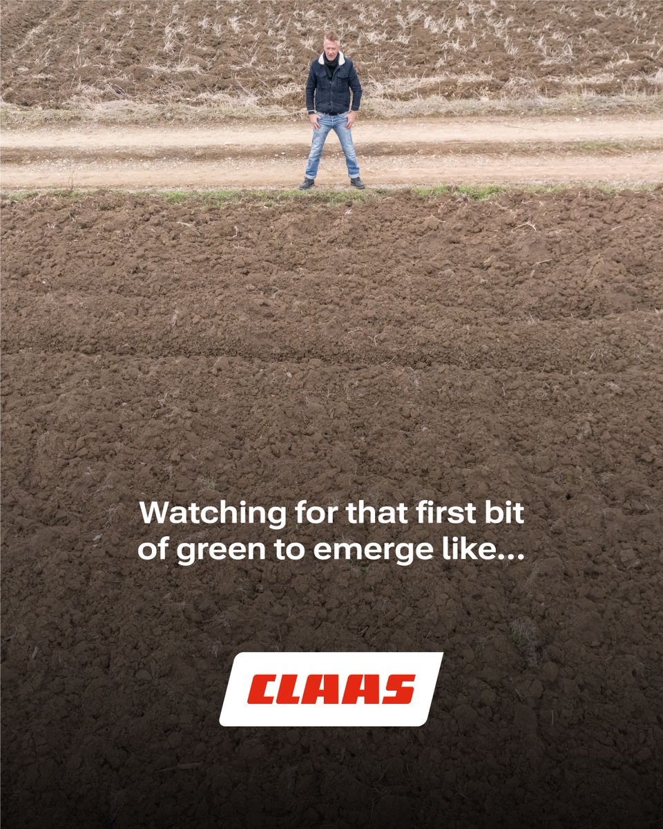 Watching for that first bit of green to emerge like...​

#CLAASDealer #PleaseNoReplant Call us today at (855) 632-4278