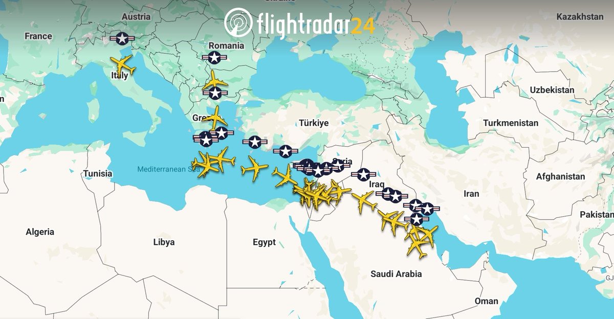 ✈️⛽️ US Air Force Tankers activity.