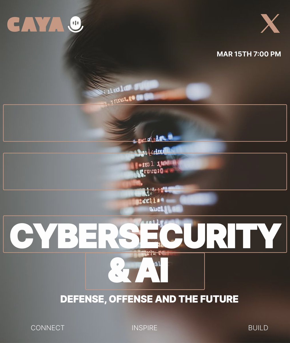 CayaHQ's tweet photo. Yesterday’s CAYA🎙️  on Cybersecurity &amp; AI: Defense, Offense and the Future was truly exceptional.

A huge thank you to our incredible speakers who shared powerful insights and made the conversation so valuable:
@CyberRacheal @therealbelano @PorryferaOkeke @cyber_razz &amp; … https://t.co/XYCOD0rcF0