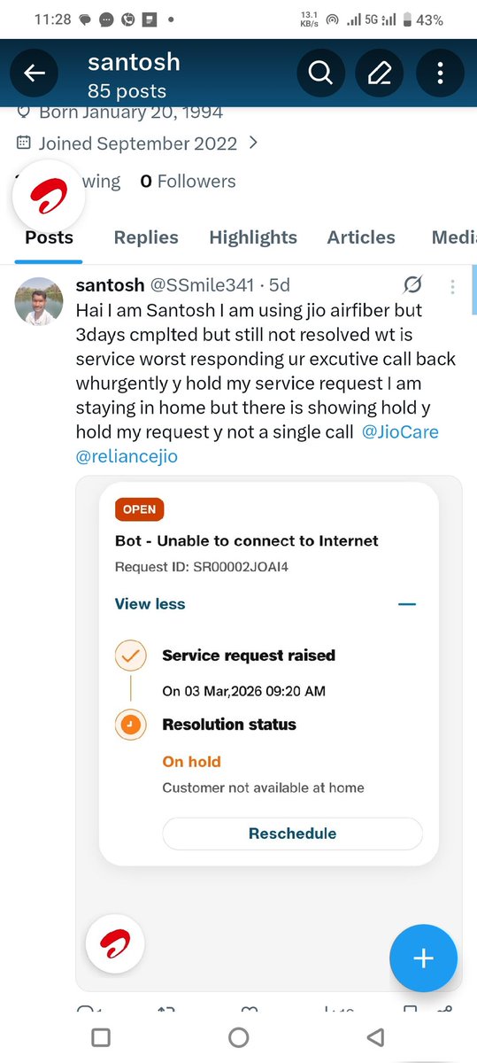 santosh tweet media