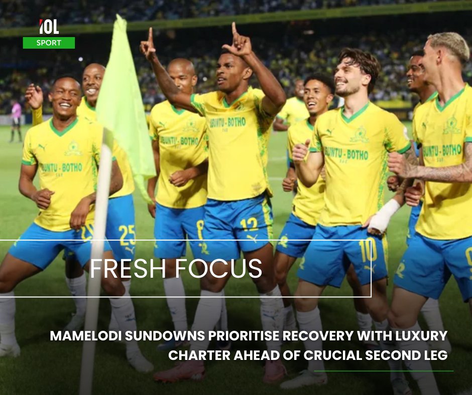 IOLsport's tweet image. Mamelodi Sundowns are pulling out all the stops ahead of their crucial second leg, prioritising recovery with a luxury charter flight.
#sports #soccer #fresh #players #Sundowns #CAFChampionsLeague 
Read on tinyurl.com/zarsazpb