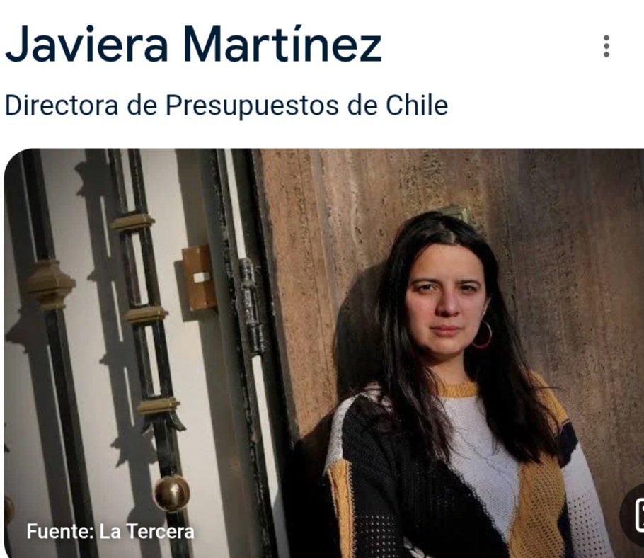 Que será de la vida de la mejor 
Directora de presupuesto de la historia de Chile...😉