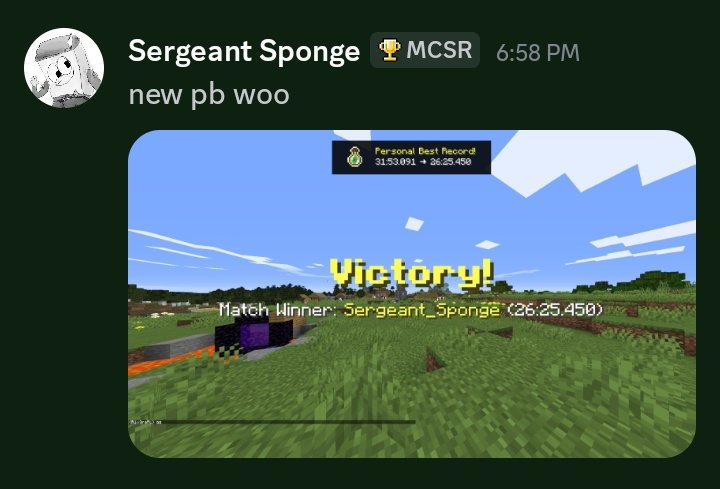 MCSRRankedMY's tweet photo. everybody say thank you Trash Resolution https://t.co/fpclfjB5M0