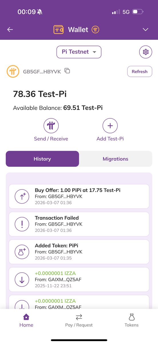 JessBarneysyd's tweet photo. @gzhwi3 @PiCoreTeam Can’t find my test net wallet, is this bug? https://t.co/7A6kJ1T4oQ