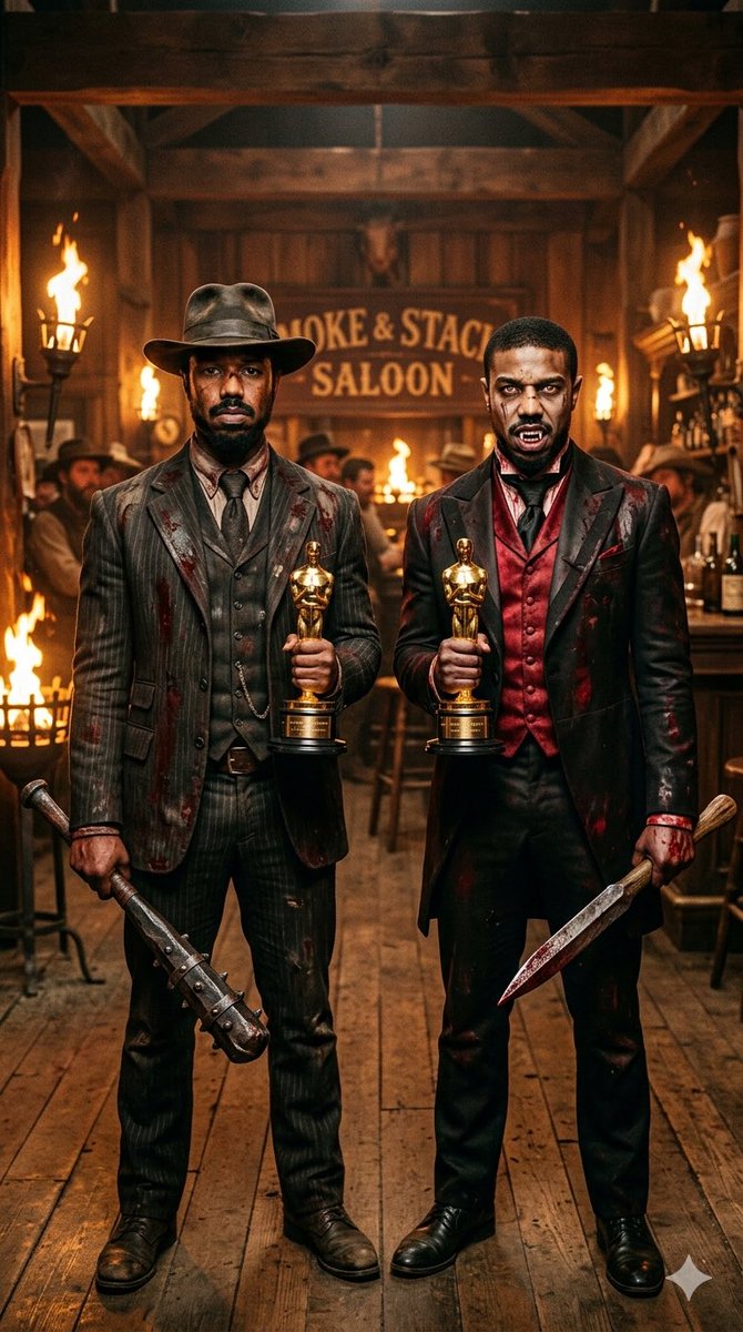Congratulations #Smoke &amp; #Stack #MichaelBJordan on the Best Actor Oscar Award! 
Felt like he deserved two Oscars for the two characters! 
#oscars #bestactor #sinners