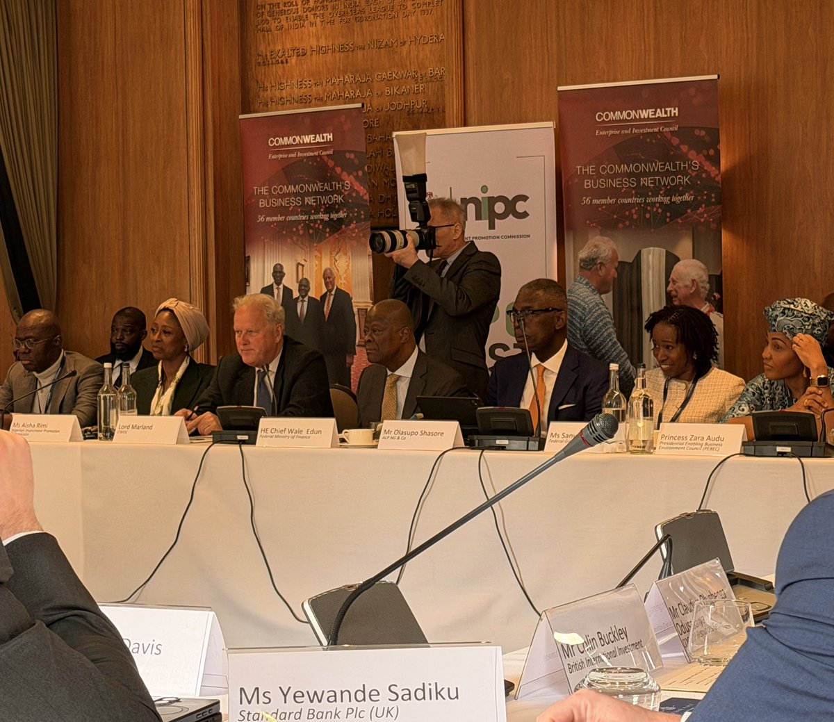 HAPPENING NOW Nigeria’s Finance Minister Wale Edun, NIPC CEO Aisha Rimi ...