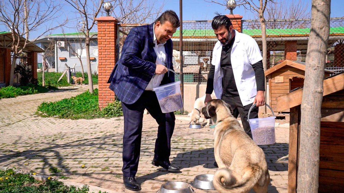 ismaillyetiskin's tweet photo. Çöpe giden yemekler artık çöpe gitmeyecek, can dostlarımızın maması olacak.

Sokak Hayvanları Yuvası’nda hayata geçirdiğimiz mama kompost makinemizle evlerimizden ve lokantalarımızdan çıkan yenmemiş yemekleri değerlendiriyor, can dostlarımız için mamaya dönüştürüyoruz. 🐾 https://t.co/IBxm7rW2YP