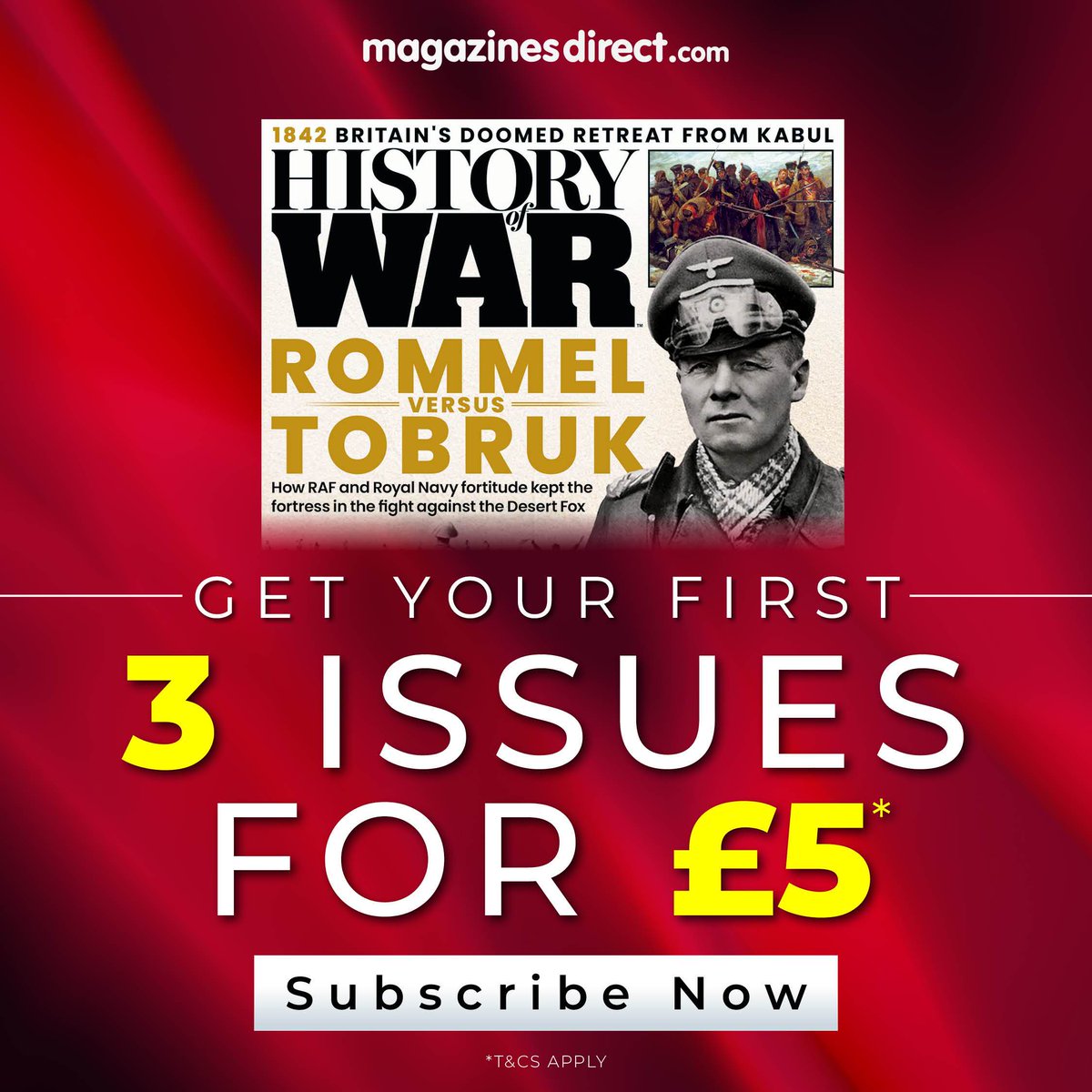 ❗New promotion for new subscribers to History of War magazine❗
💷Get your first 3 issues for £5($5)💷
➡️Click here to for access: history-of-war.visitlink.me/2Jqb39