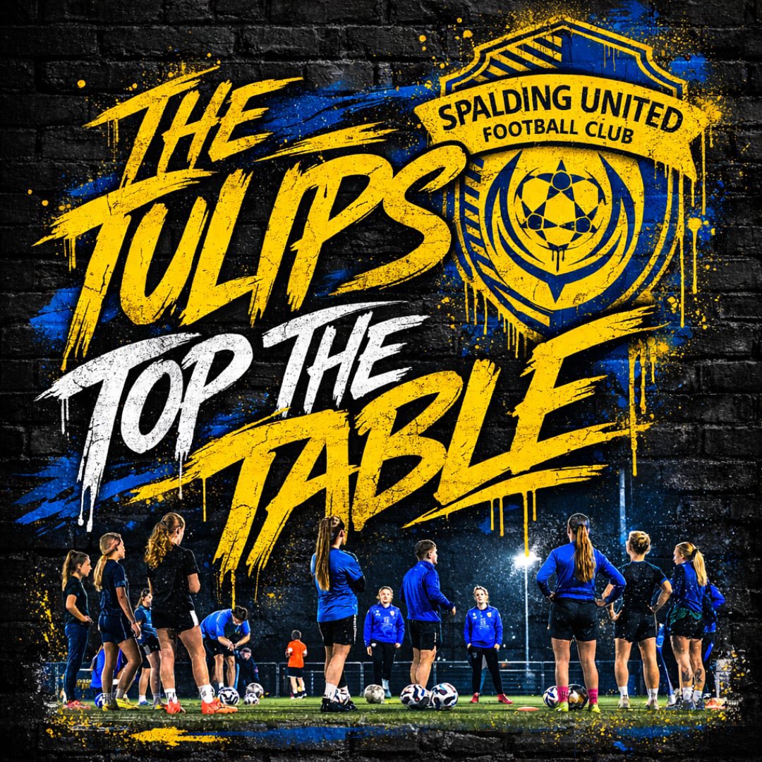 SpaldingUtdW's tweet photo. The Tulips on top 🌷⚽

#spaldingunitedwomen #upthetulips #spaldingunited #topofthetable https://t.co/gRk1K6xRCY