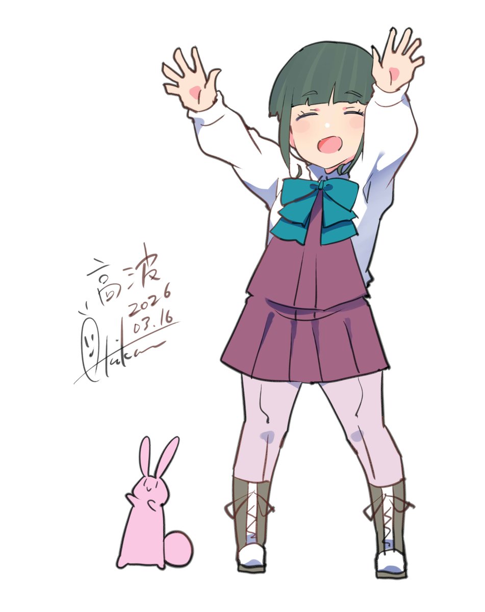 高波(艦これ) 「高波『かもです!』 #艦これ #高波 #艦これ版深夜の真剣お絵描き60分一本勝負」|あき缶@inicaのイラスト