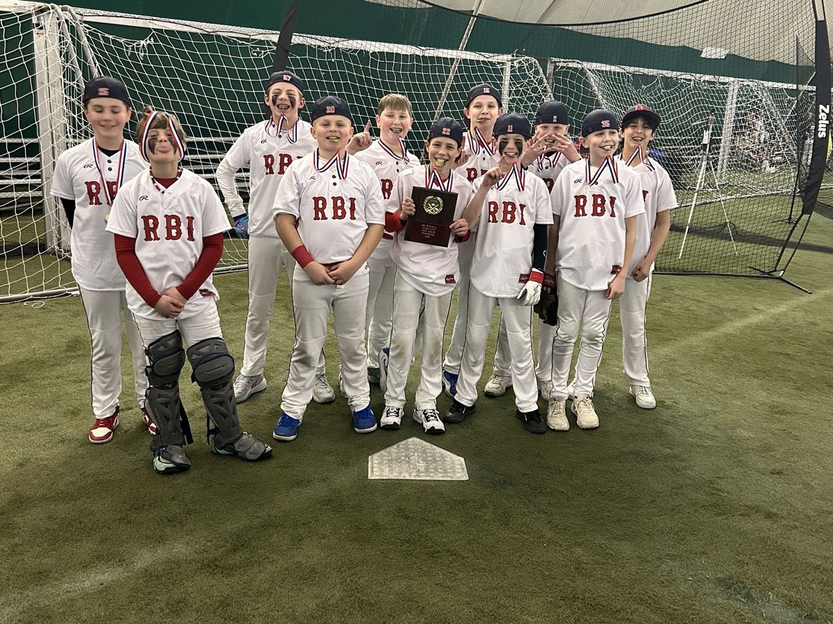 Gig_3III's tweet photo. @RBIBaseballNY 
Tourney #1 for one of the newest RBI teams and they’re already bringing home some hardware! The boys took 1st place at the DRZ Baseball Dome Series tournament in Wilkes-Barre, PA. Congrats on a great first tournament, RBI 12u! https://t.co/qpI7PdAimH