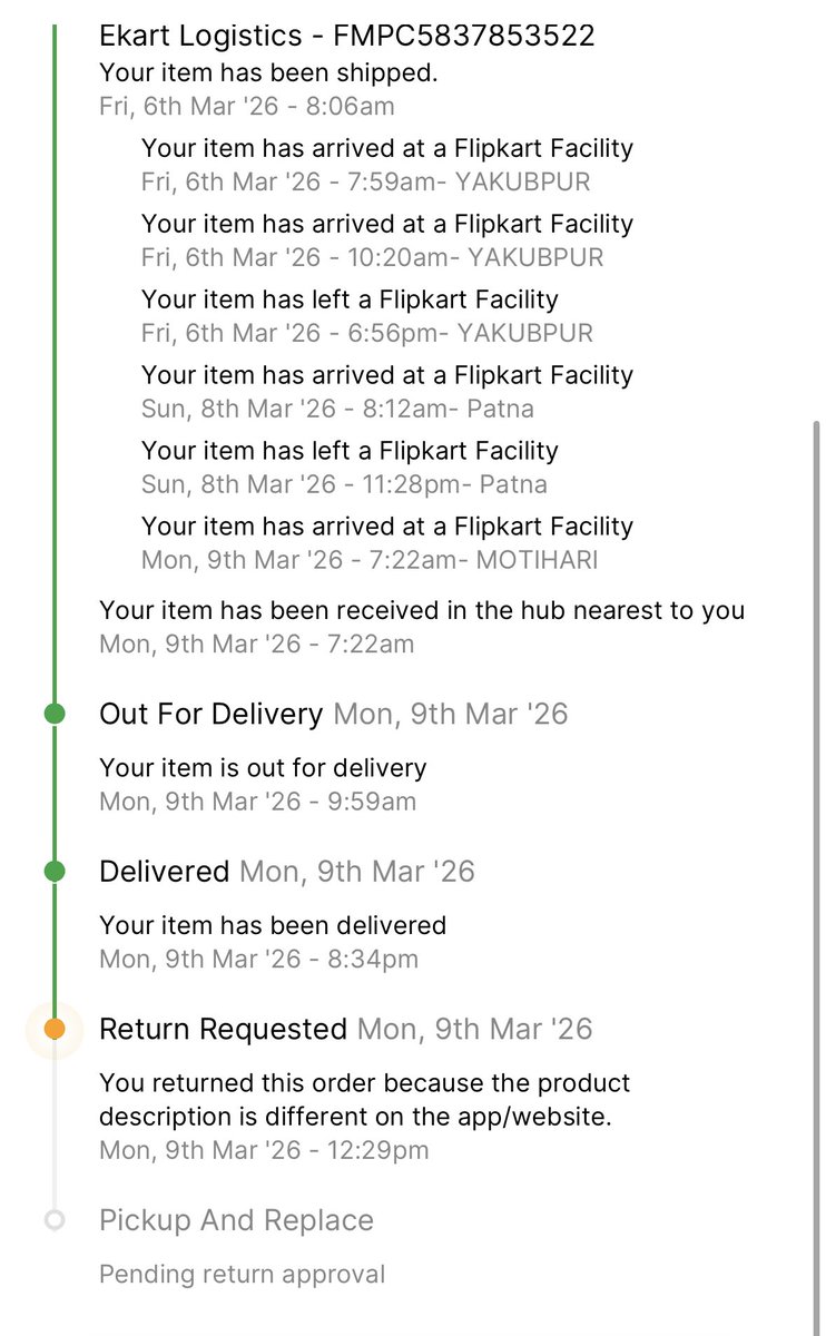 PrafullSRanjan's tweet photo. @flipkartsupport @Flipkart Why this is not yet resolved? It’s more than a week now!!
@Flipkart @flipkartsupport @jagograhakjago https://t.co/TegQVc9CEU