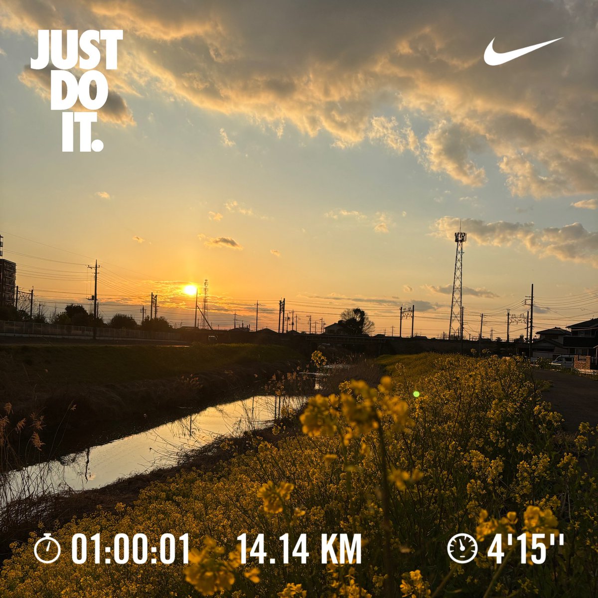 60分中強度走

春の気配を感じ始めた。
今の日本では貴重な、走るのが気持ちの良い季節。