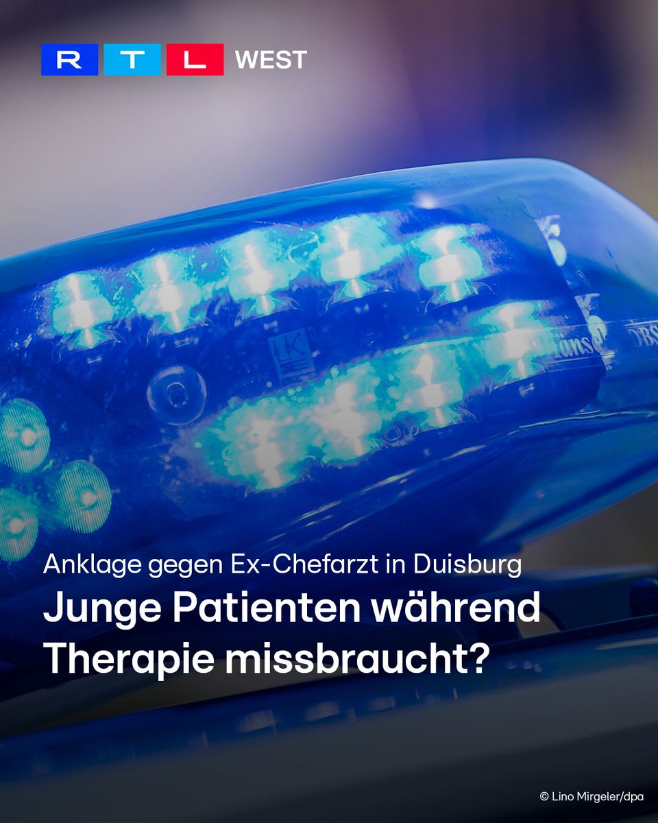 RTLWEST's tweet image. Die #Staatsanwaltschaft #Duisburg hat #Anklage gegen einen früheren Chefarzt der Kinder- und Jugendpsychiatrie erhoben. Der Mediziner soll junge Patienten während ihrer Therapie sexuell missbraucht haben. Laut Anklage betrifft das mindestens vier Jugendliche. Insgesamt listet die