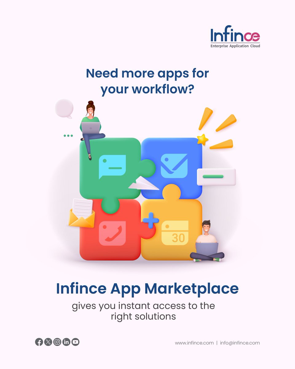 Struggling to find the right tools for your team
With Infince App Marketplace, discover and deploy the apps your team actually needs, task management, collaboration, file sharing, and more, all from secure, unified platform.

 infince.com
#Infince #AppMarketplace