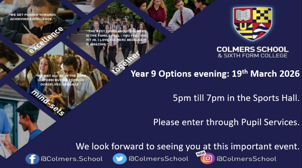 Colmers School and Sixth Form College tweet media