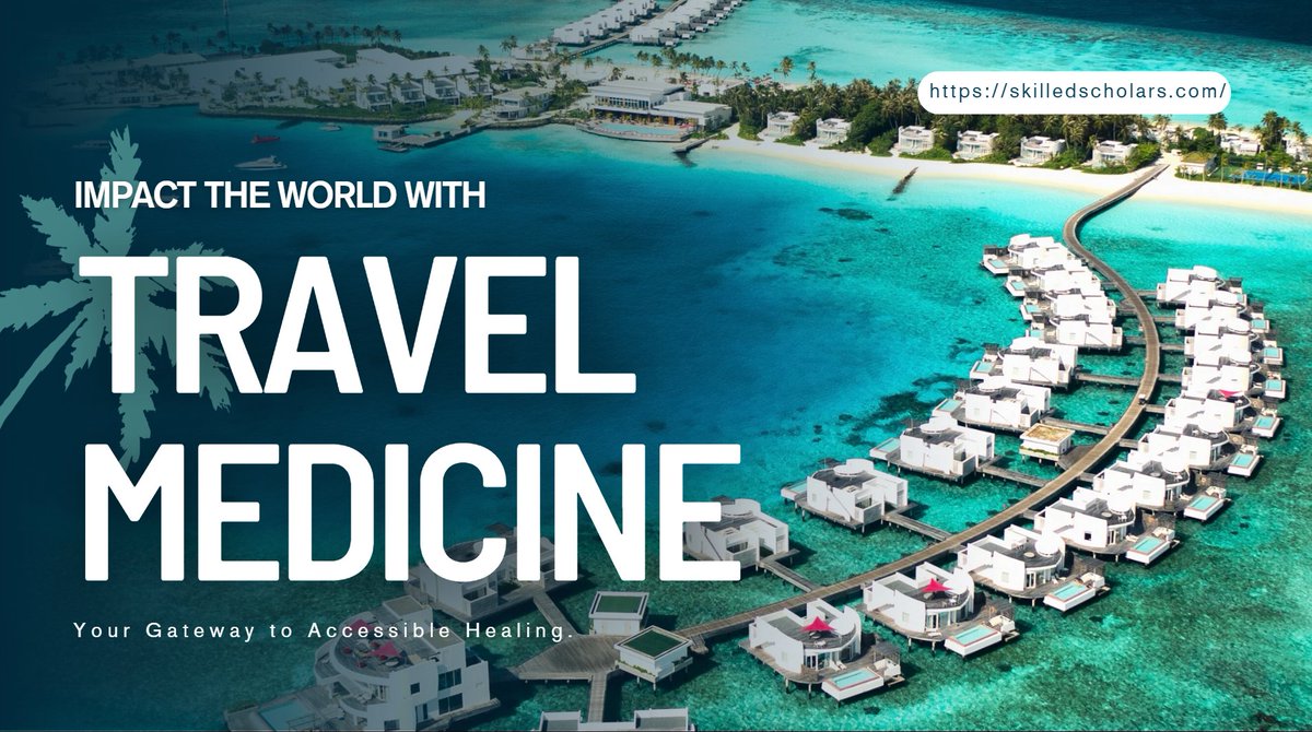 skilledscholar's tweet photo. Global travel is increasing, and so are travel-related health risks.

That’s why Travel Medicine is becoming an essential field for healthcare professionals.

👉 Learn more on Skilled Scholars
https://t.co/ebEUxodc5u https://t.co/ovorKYHhWc