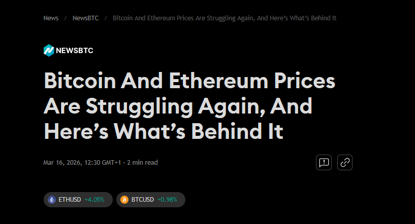 maskcapita's tweet photo. The Bitcoin and Ethereum prices continue to  struggle, with BTC dropping to as low as $70,000 over the weekend. This  comes as tensions between the U.S. and Iran continue to escalate, with  no sign of a ceasefire happening anytime soon....READ MORE https://t.co/QXVrcX7DZ8