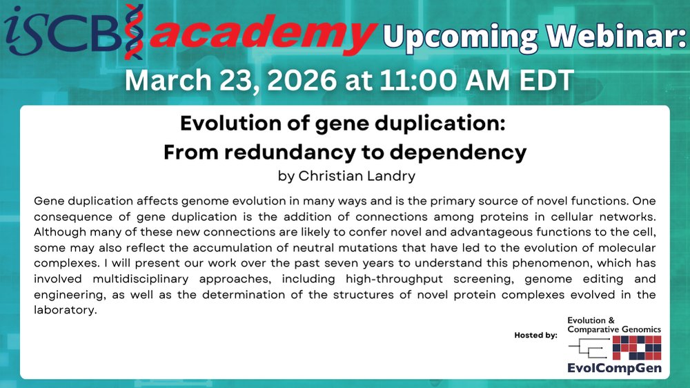 ISCB News tweet media