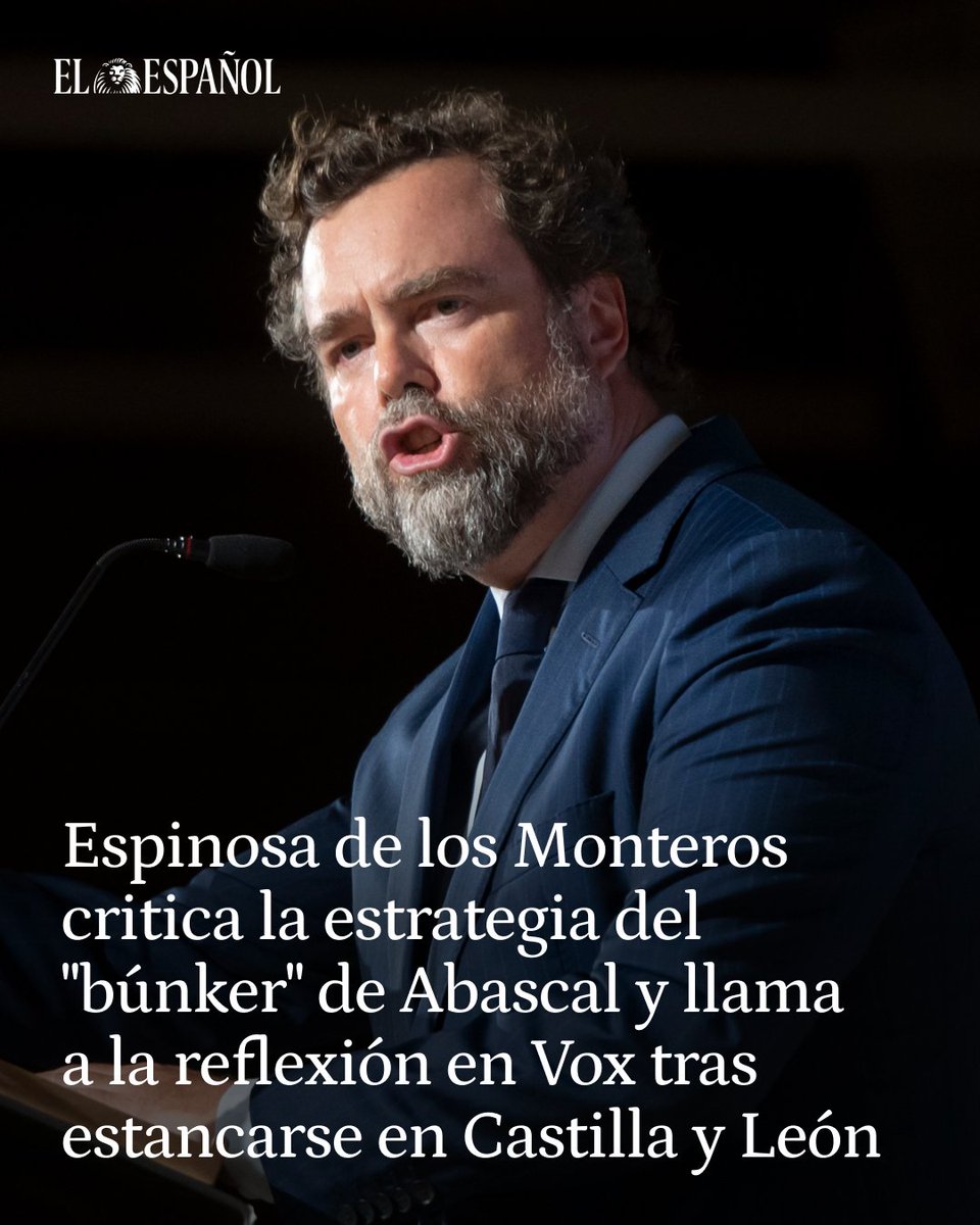 🔴🗣️ Espinosa de los Monteros critica la estrategia del "búnker" de ...