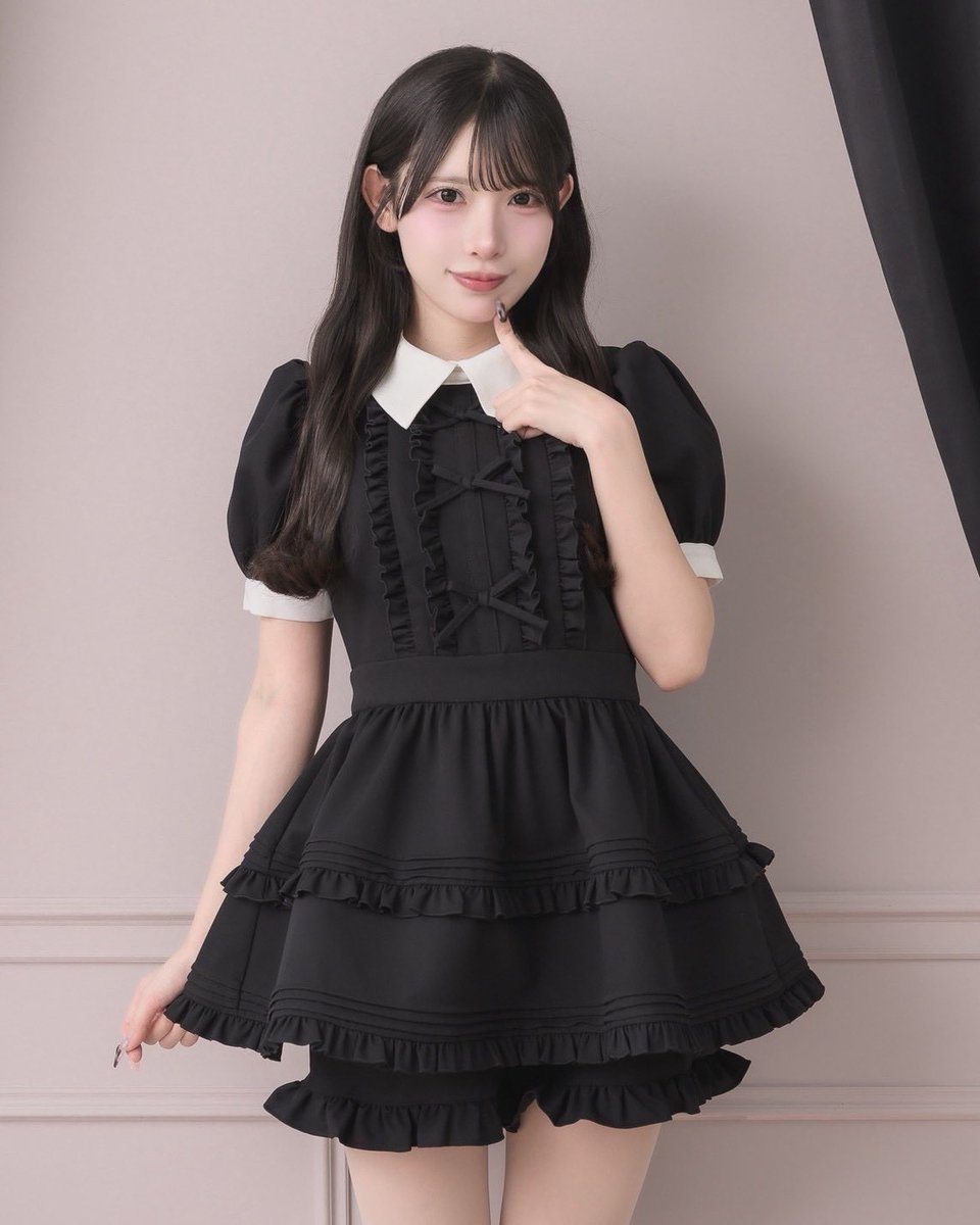pium Spring Collection 🎀／ ♡フリルリボンパフスリーブセットアップ