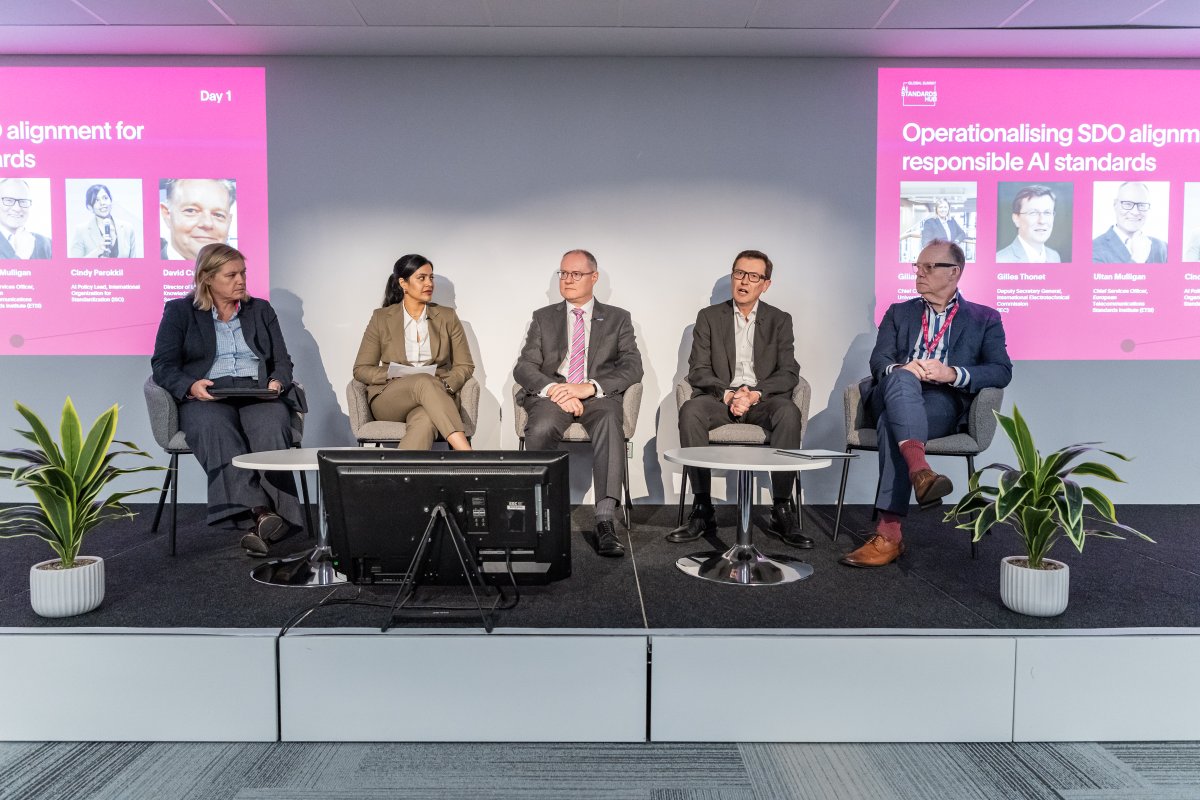 AIStandardsHub's tweet photo. Day one of the AI Standards Hub Global Summit is underway.

Today’s sessions explore responsible AI standards, national TEVV approaches and the role of the global quality ecosystem in ensuring trust in AI.

View the agenda and follow along live: https://t.co/HIzqEIdEOW https://t.co/vxfajt8bXl