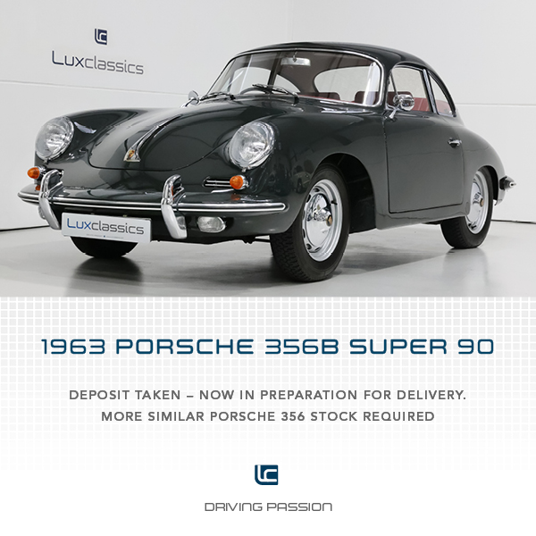 This stunning Porsche 356 Super 90 is now under preparation for its next custodian. We are looking to purchase further restored or unrestored Porsche 356s – preferably right hand drive.

If you have something interesting or would like an appraisal please do contact Parry Chana.