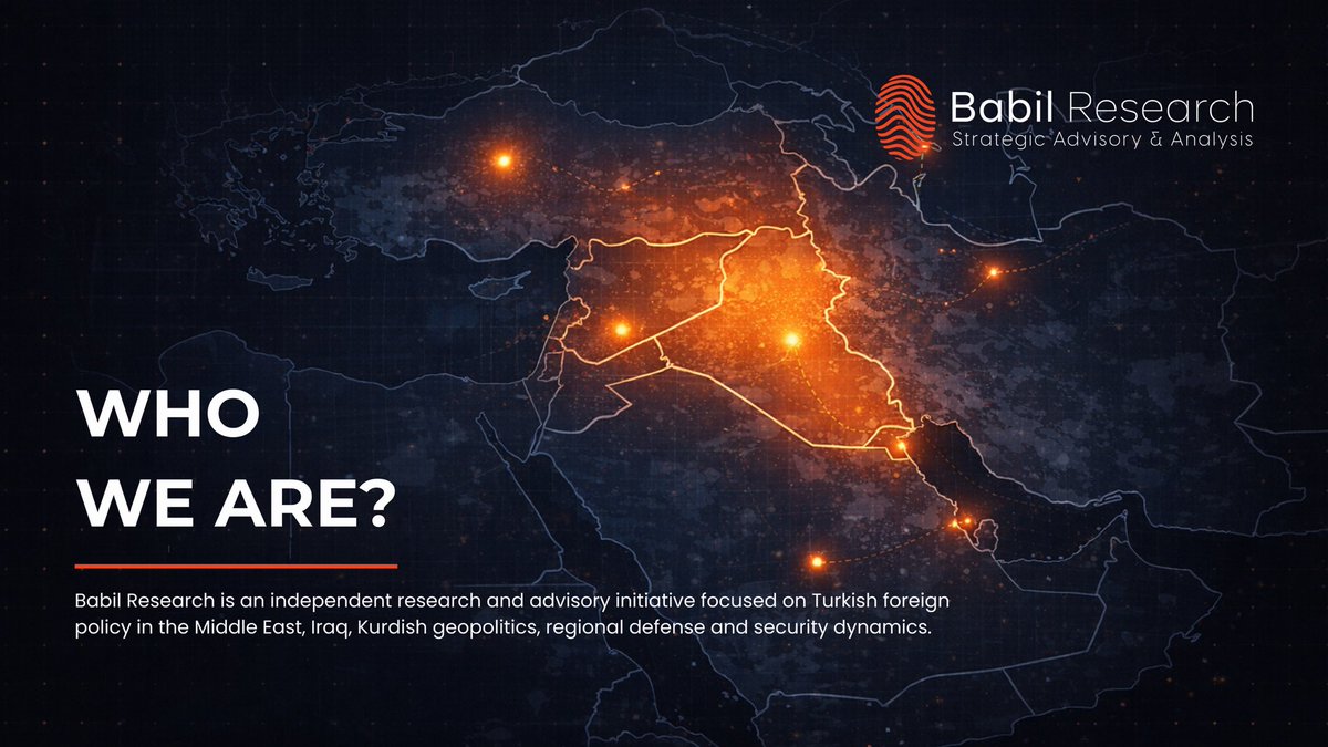 babilresearch's tweet photo. #BabilResearch conducts field-based research,data analysis, and strategic assessments focusing on Türkiye’s Middle East policy, perceptions of Türkiye in the region, Iraq, Kurdish geopolitics, and regional defense/security issues.

For further information: https://t.co/xN24IwPQqG https://t.co/o2SVeTPP28