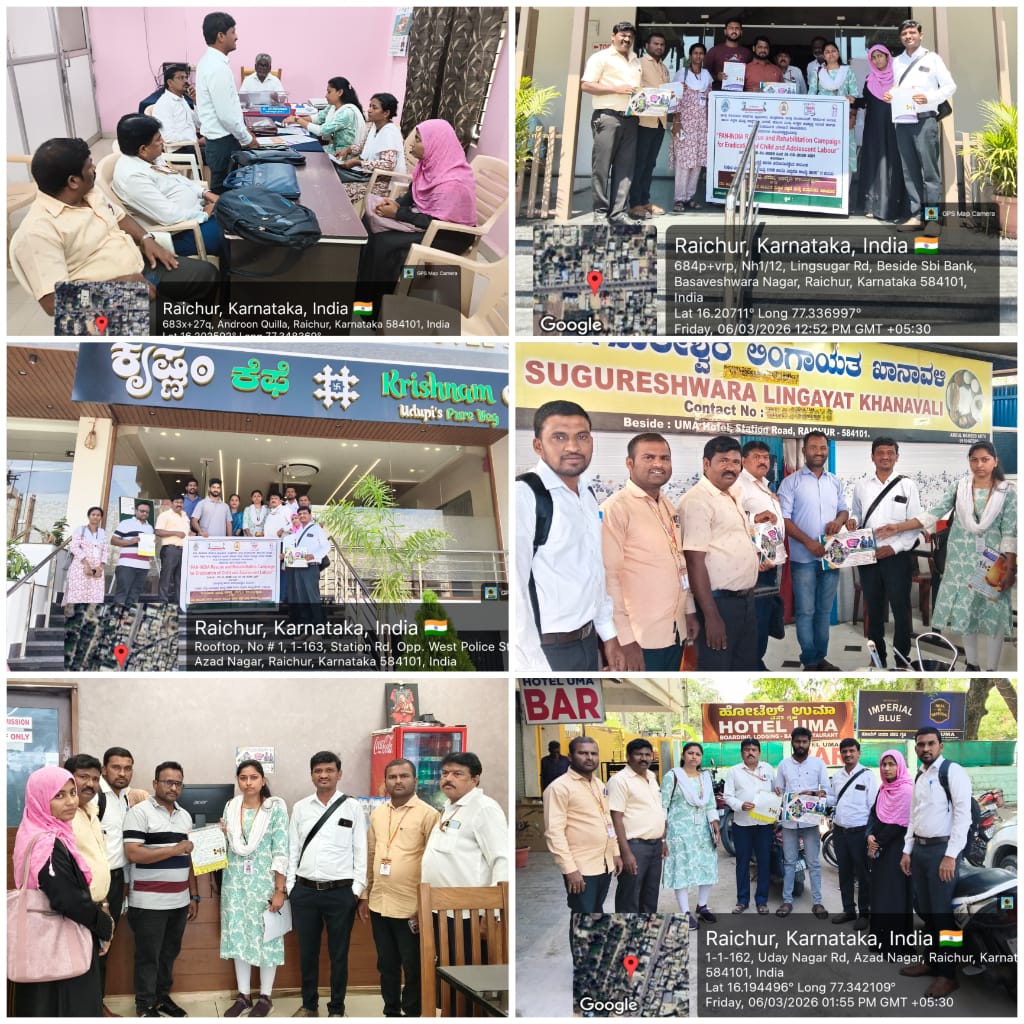 ಕರ್ನಾಟಕ ರಾಜ್ಯ ಬಾಲಹಾಗೂ ಕಿಶೋರಕಾರ್ಮಿಕ ನಿರ್ಮೂಲನಾಯೋಜನಾ tweet media