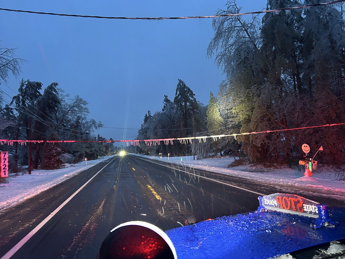 mspnorthernmi's tweet photo. This is what Alpena looks like. Please do not travel. If you see a downed power line, STOP 🛑 do not touch it, and dial 9-1-1 to report it. https://t.co/p1soCiSwfx