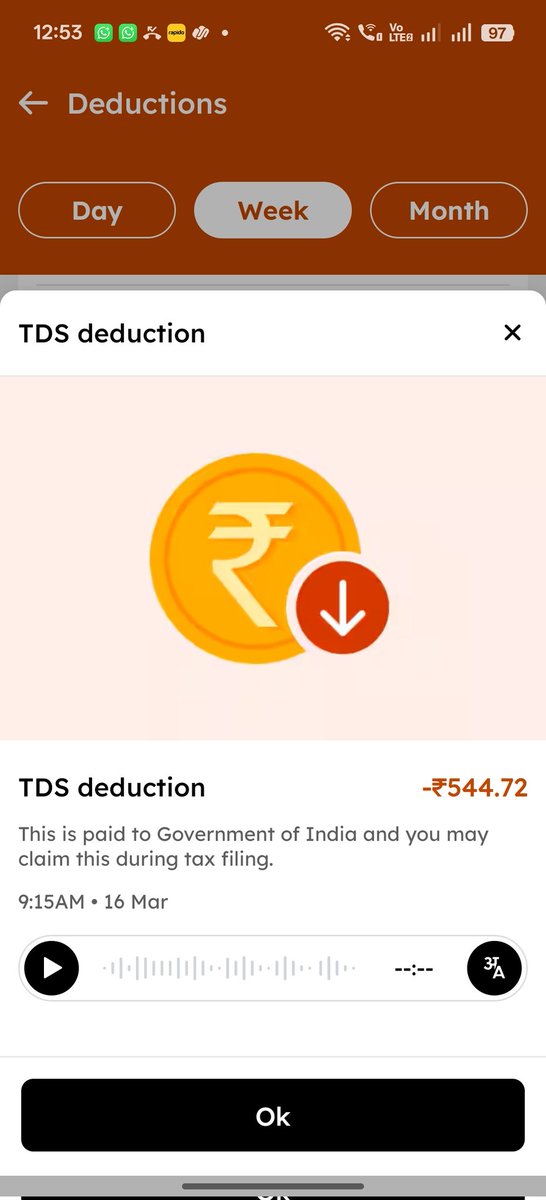 imahmedrosh's tweet photo. I'm really frustrated! 😠 @zomatocare, why are you still deducting high TDS from my earnings? My PAN is linked to Aadhar, and I've told your support countless times. This really impacts my hard-earned money. 💸 Help me out! 😡 #TDS https://t.co/jsS1ptpHGR