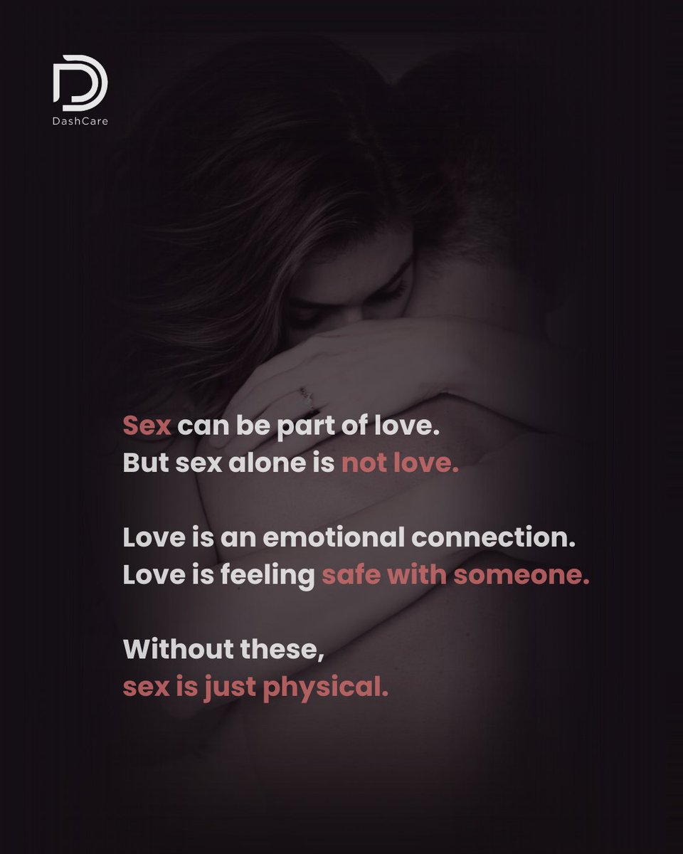 dashcare_in's tweet image. Is sex the same as love?
Or is real love something deeper than physical intimacy?

#dashcare #menshealth #confidenceboost #naturalwellness #intimacymatters

[ men health tips, men wellness tips, male health awareness, healthy lifestyle for men, men self improvement, men