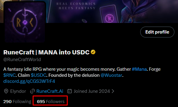 RuneCraft | MANA into USDC tweet media
