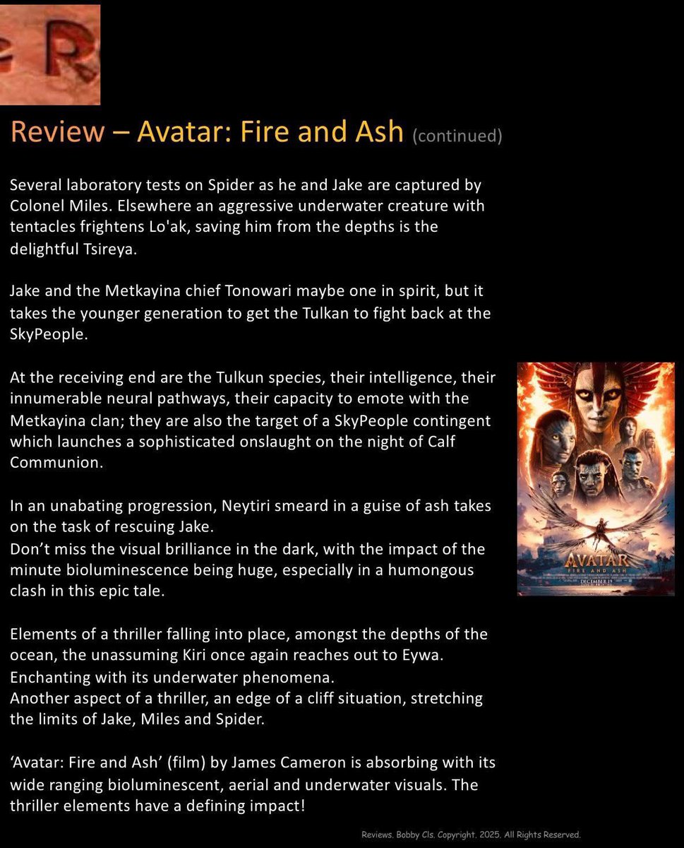 Rcoolmovies's tweet photo. Winning the Academy Award for 

Best visual effects

Joe Letteri, Richard Baneham, Eric Saindon &amp; Daniel Barrett

Avatar: Fire and Ash (film) directed by James Cameron

#AcademyAward @officialavatar 

#Bestvisualeffects
#Avatar #FireAndAsh #JamesCameron https://t.co/HJ7yQhafJO