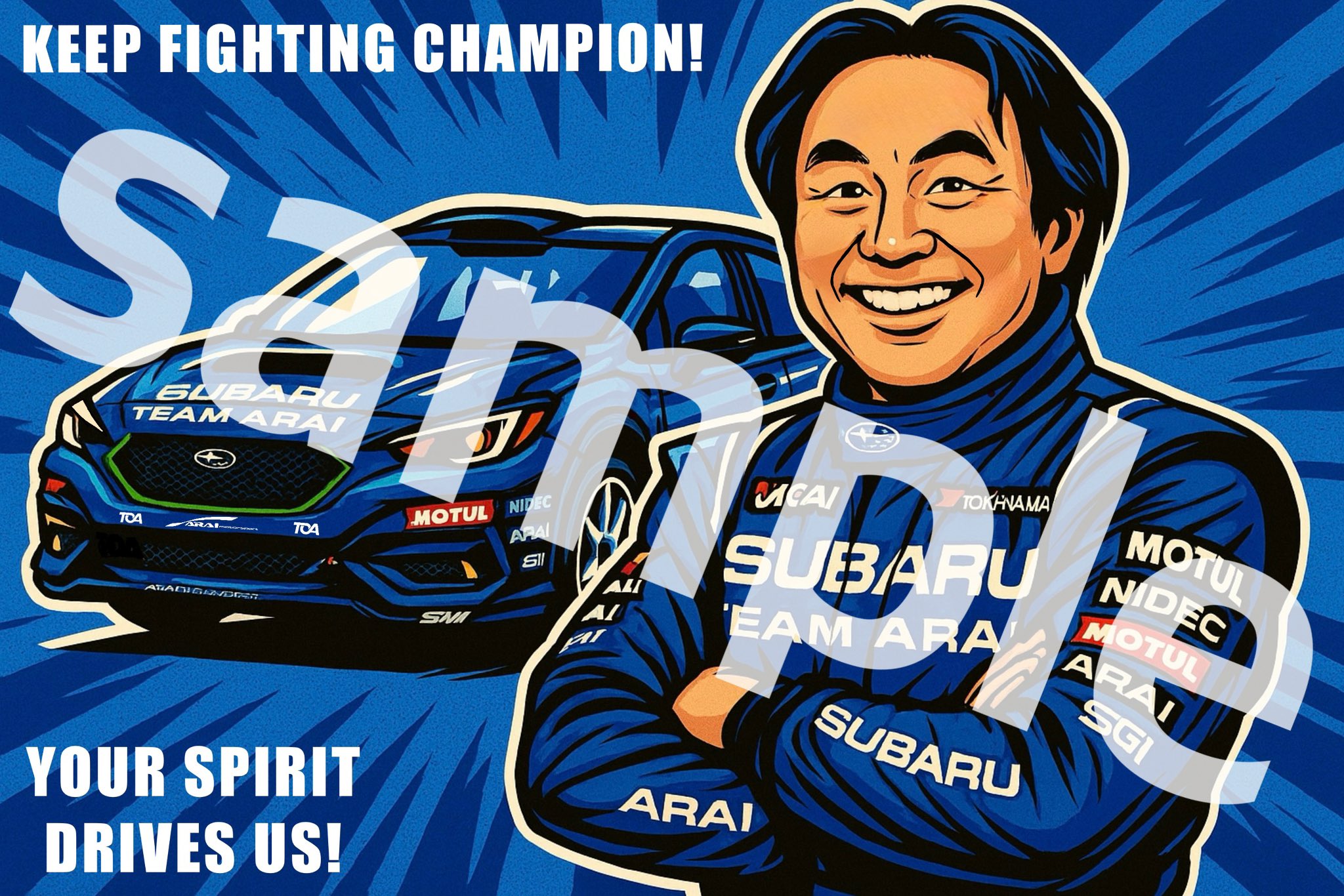 STI SUBARU TECNICA Tシャツ 新井 敏弘さんサイン入り ももたま🎀ダートラ中部地区戦 on X: 
