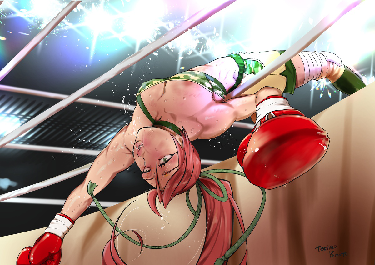 comission再掲載。レッスルエンジェルス近藤真琴 