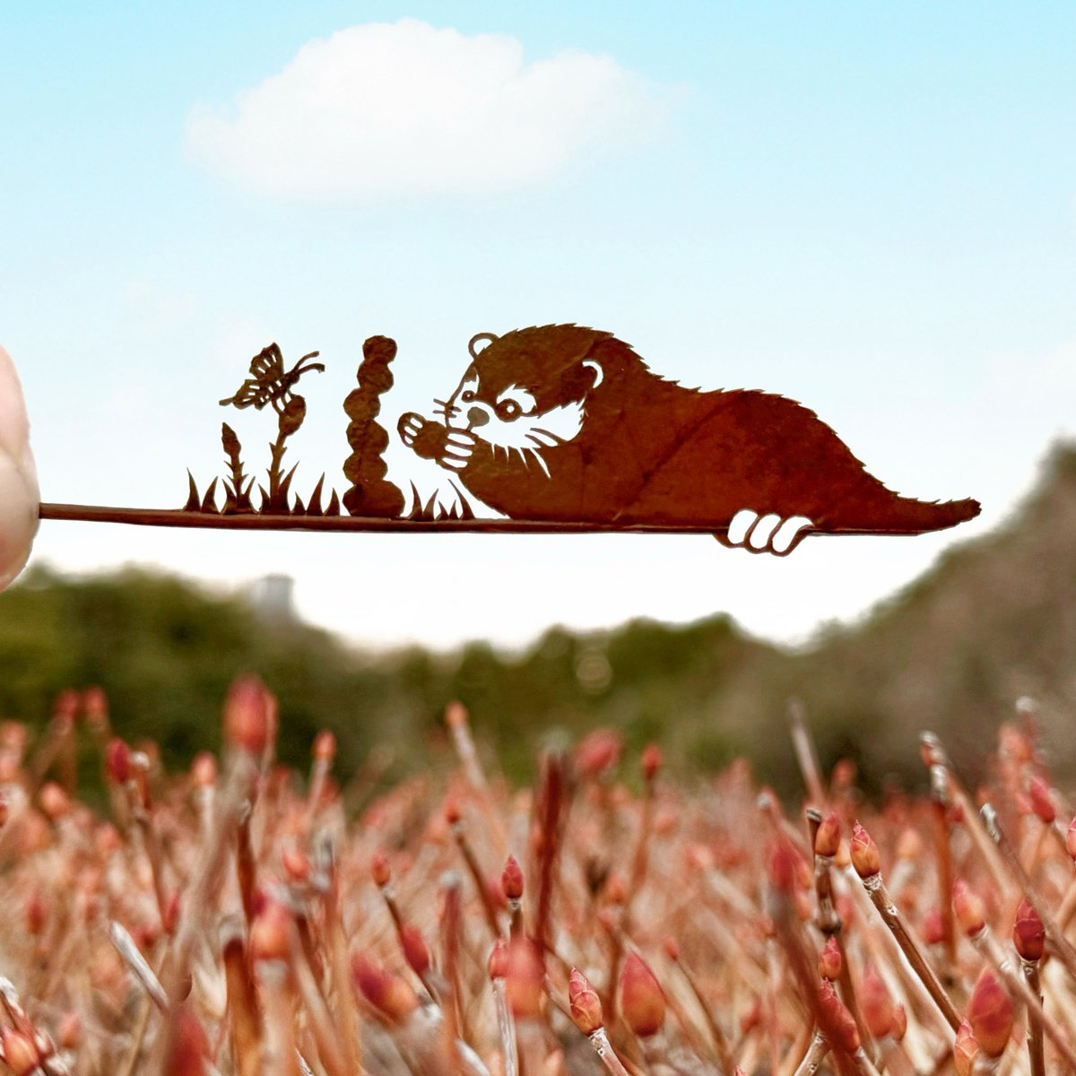 リト@葉っぱ切り絵 tweet media