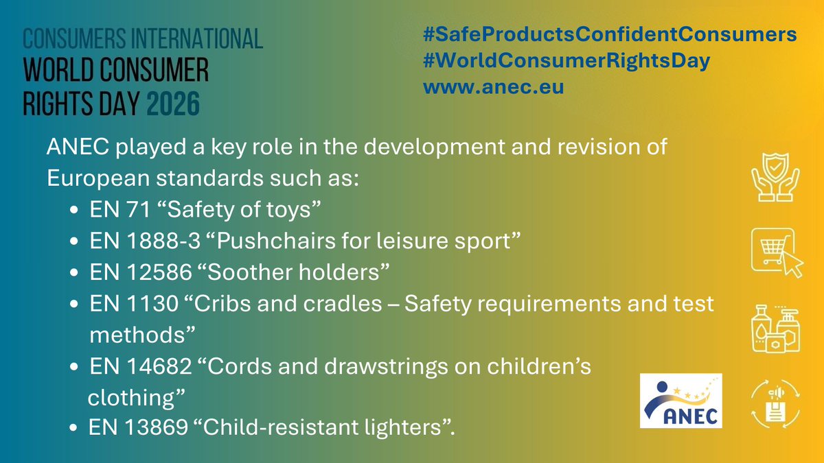 ANEC | Raising standards for consumers tweet media