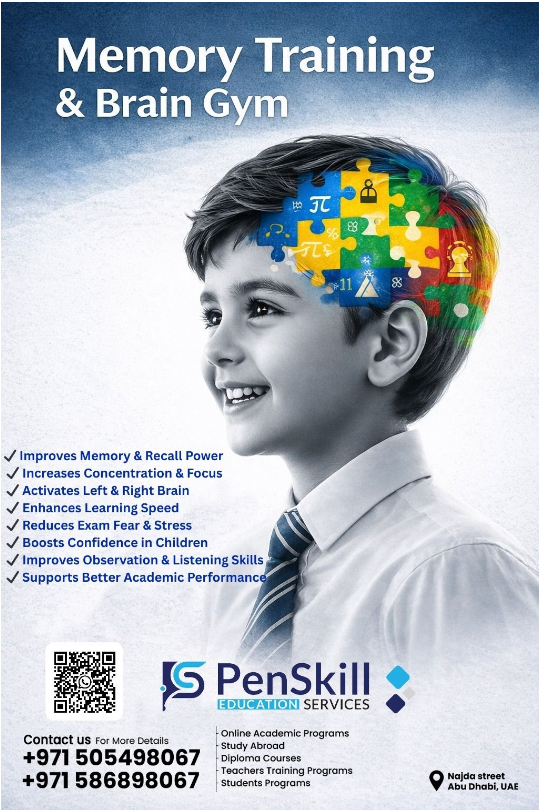 PenskillME's tweet photo. 🎓 Best Kids Skill Development Classes in Abu Dhabi

Abacus | Handwriting | Memory Training
✔ Improve focus
✔ Boost confidence
✔ Faster learning
🎁 FREE Trial Class Online and Offline

📍 Najda Street, Abu Dhabi
📞 +971 505498067

#Abacus #handwriting  #fypシ゚viralシfypシ゚ https://t.co/VLlPnl85ub