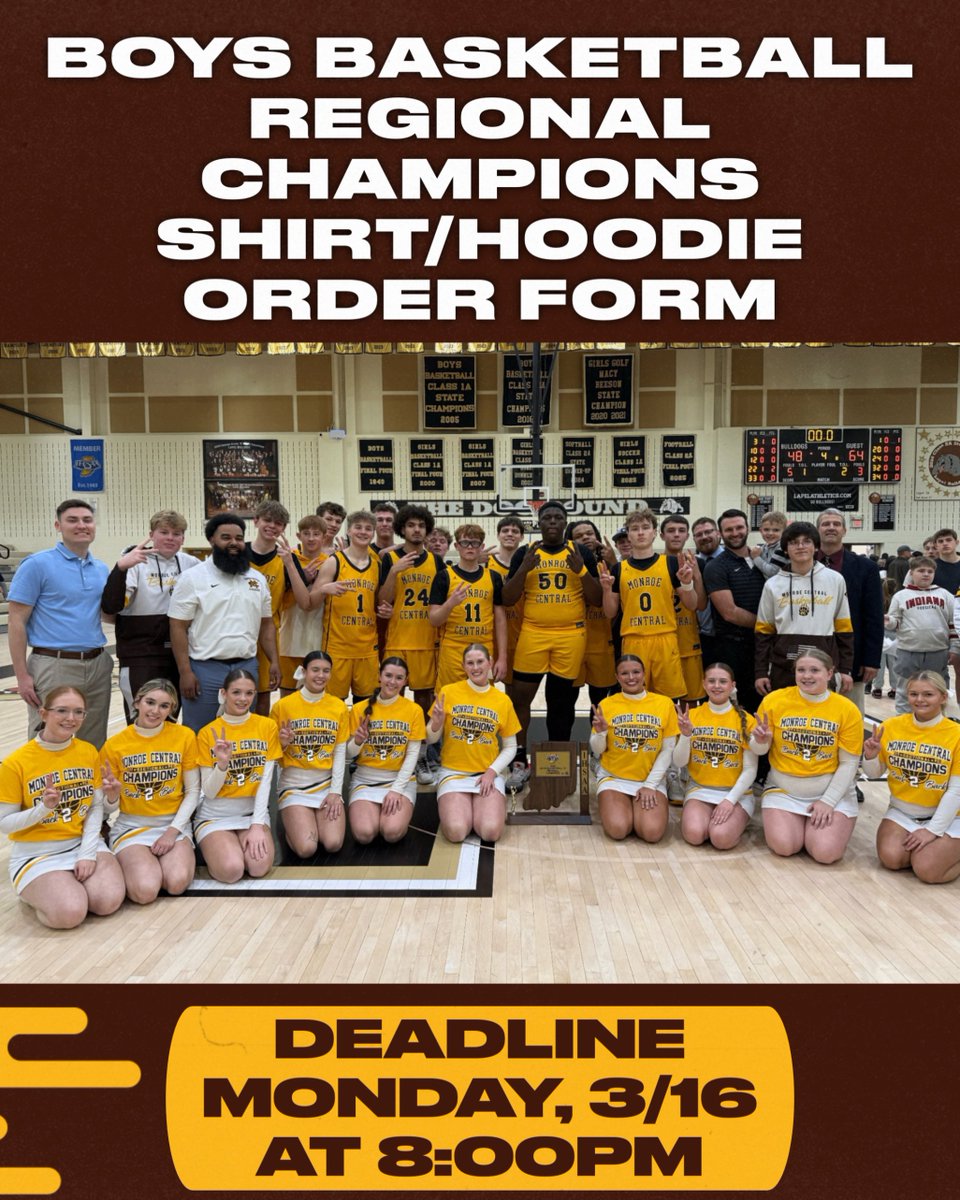 Monroe Central Golden Bears tweet media