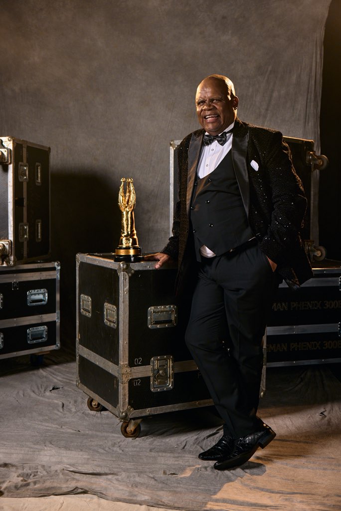 Official SAFTA photos of Magic Hlatshwayo after being honoured with a Lifetime Achievement Award.