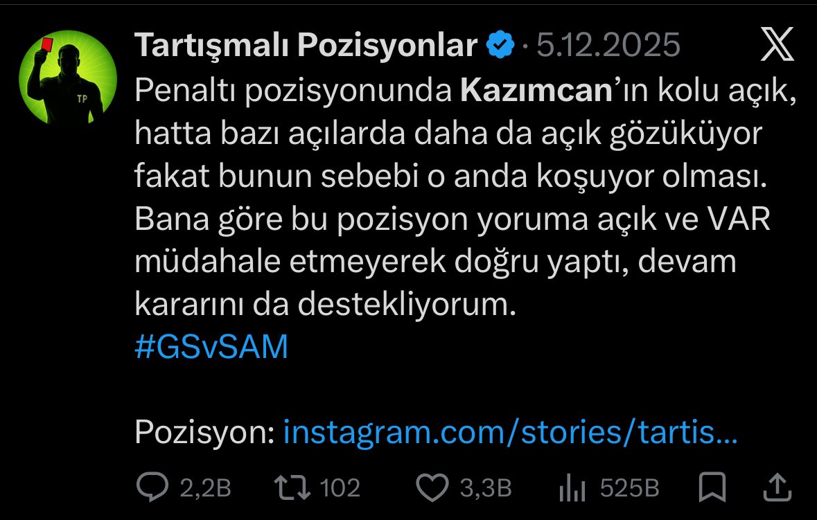 Tartışmalı Pozisyonlar tweet media