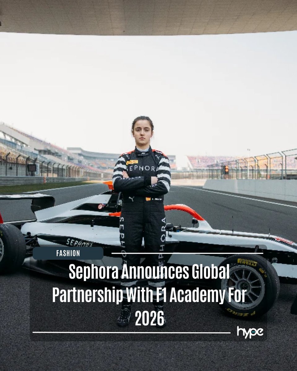 HypeMY's tweet image. #Sephora has announced a partnership with #F1Academy, the women’s racing championship founded by #FormulaOne Group, as the official beauty retail partner of the series. The collaboration reflects the shared ambition of both organisations to elevate and support female drivers in