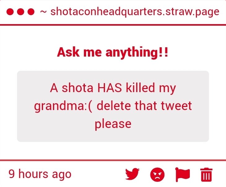 I'M SORRY ( ╥ω╥ )
I'll consult the fictional lawyers office and make sure that shota is locked up for good!