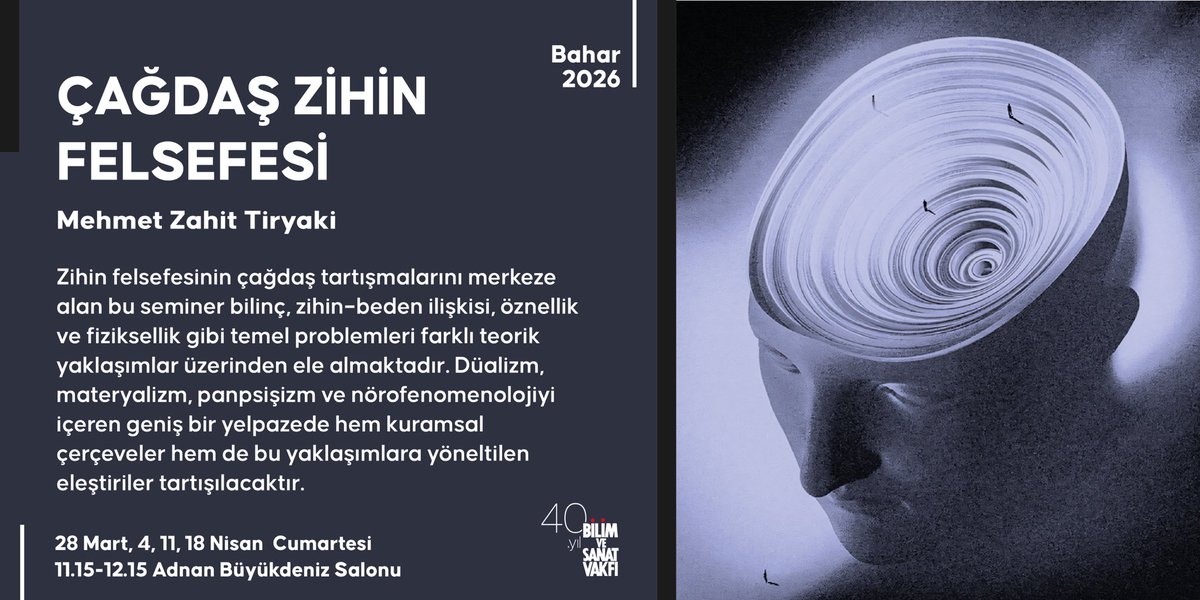 Bilim ve Sanat Vakfı tweet media