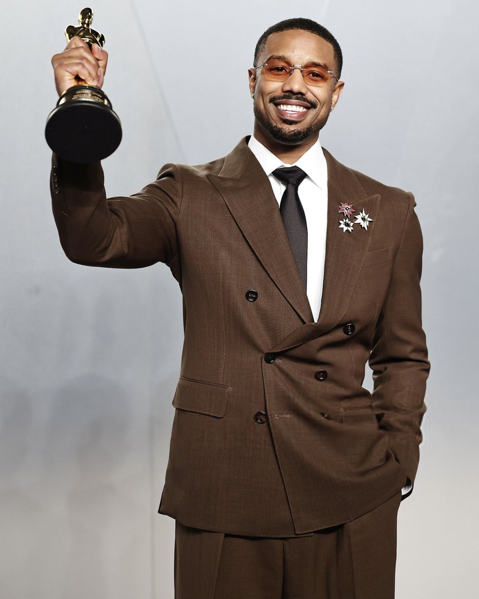 Michael B. Jordan at the Vanity Fair Oscar party.