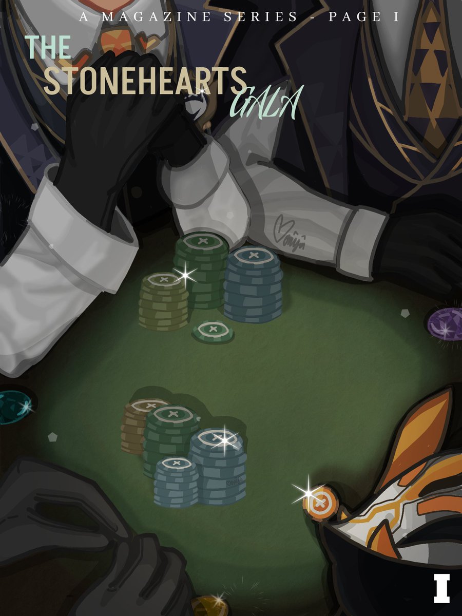 itsvreyaaa's tweet image. "The Stonehearts Gala."
A Magazine Series - Page I 🎰📸

#Aventurine #Sugilite #Topaz #HonkaiStarRail